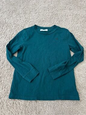 abercrombie kids teal crewneck tee